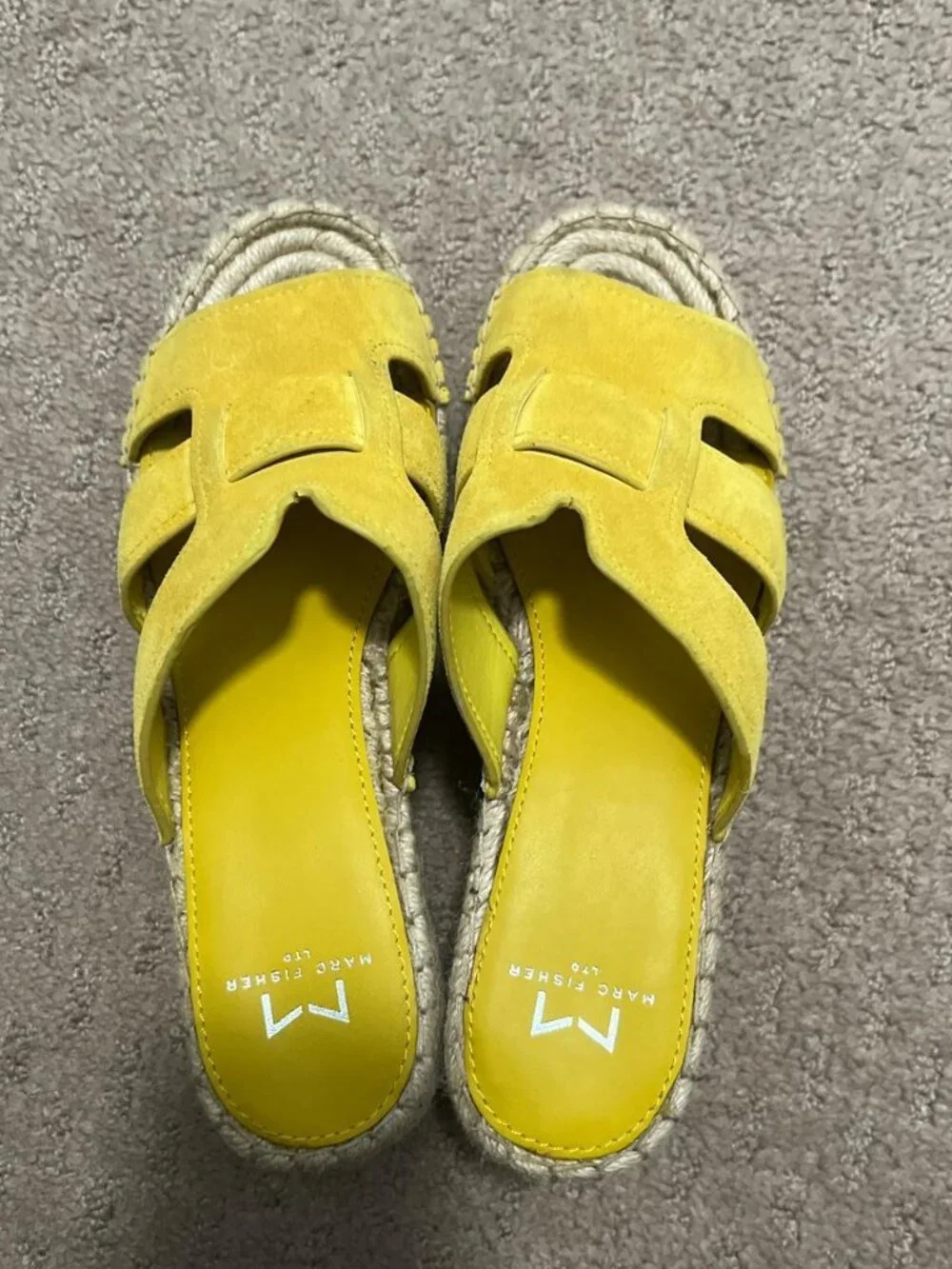 Marc Fisher Women's Yellow Wedges